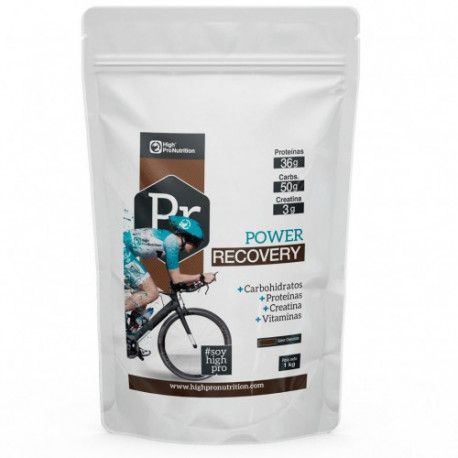 Power Recovery 1 kg sabor chocolate High Pro Nutrition suplemento recuperador postentrenamiento con carbohidratos y proteínas