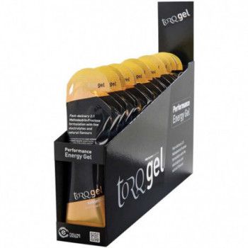 torq energy gel banoffee caffeine 45g caja 15 geles