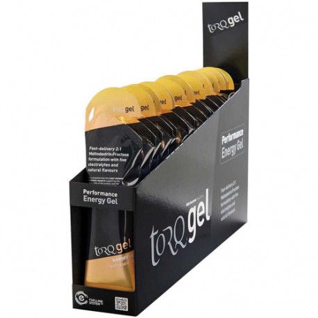 torq energy gel banoffee caffeine 45g caja 15 geles