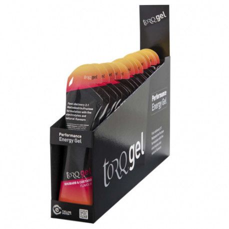 torq energy gel rhubarb custard 45g caja 15 geles