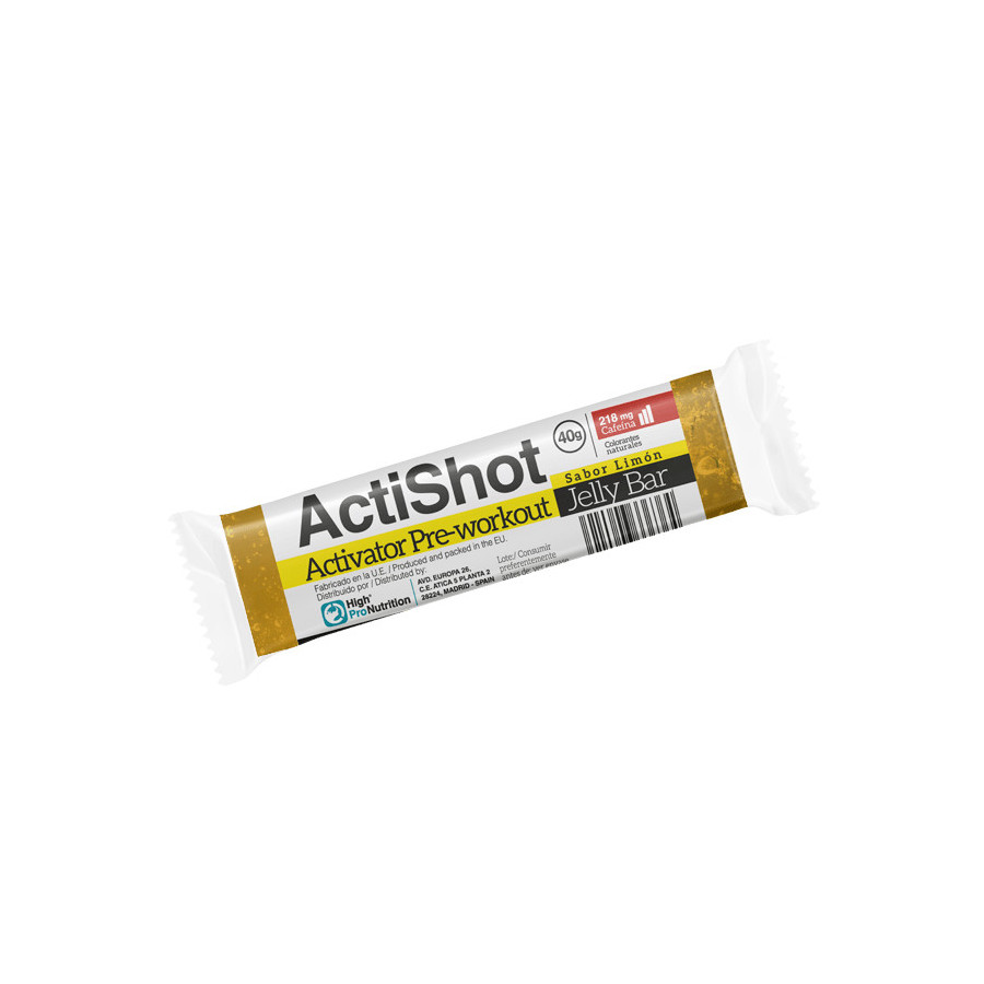 actishot jelly bar limon 40g high pro nutrition barrita energetica deportiva