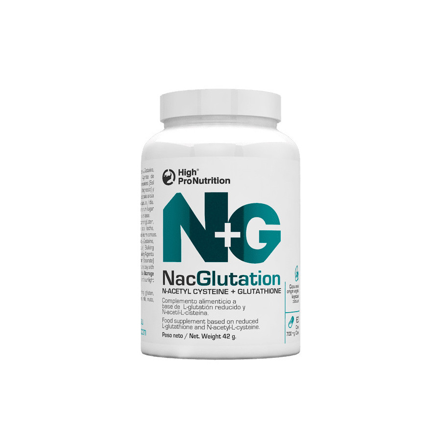 NAC Glutatión High Pro Nutrition 60 cápsulas suplemento antioxidante