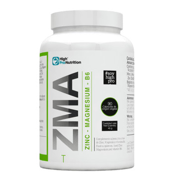 ZMA High Pro Nutrition 90 cápsulas zinc magnesio vitamina B6