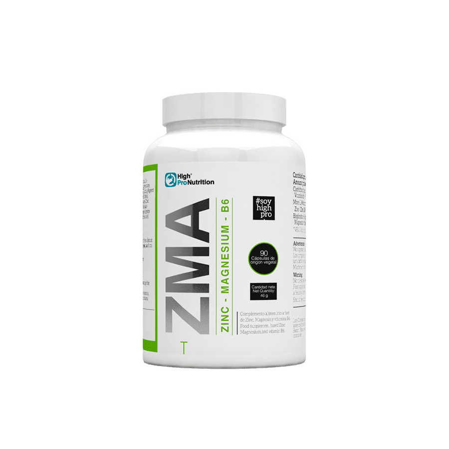 ZMA High Pro Nutrition 90 cápsulas zinc magnesio vitamina B6