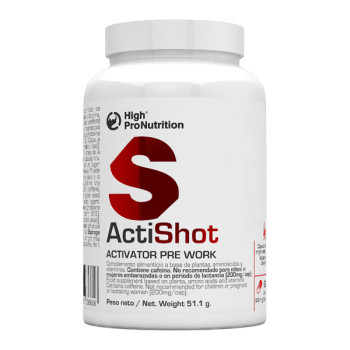 Acti Shot activador energético con cafeína guaraná taurina y vitaminas B6 B12