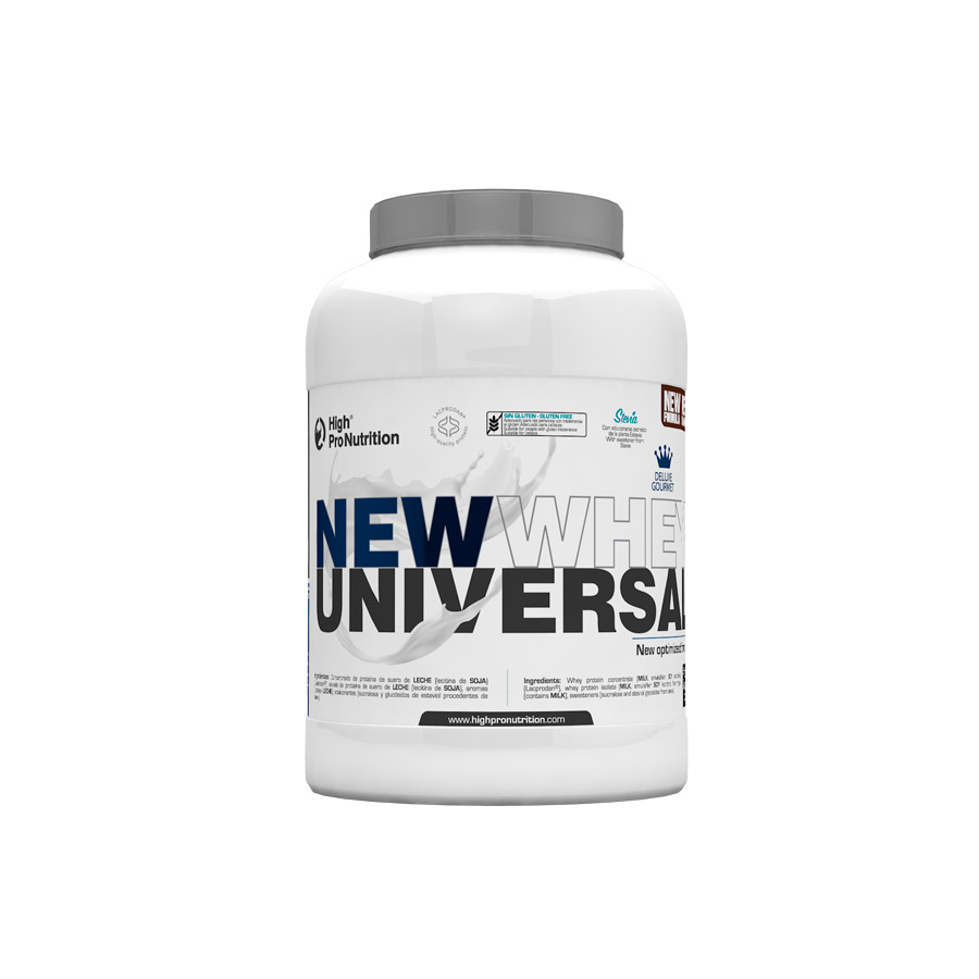 New Whey Universal Gourmet sabor Cookies High Pro Nutrition proteína whey