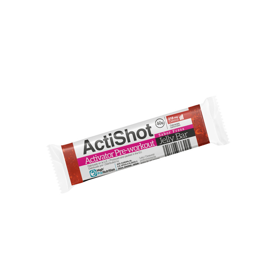 high pro nutrition actishot jelly bar fresa 40g barrita energetica deportiva