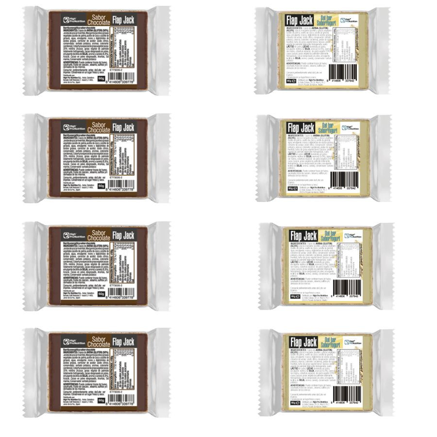 Flapjack High Pro Nutrition yogur y chocolate pack 18 unidades  en Ciclismo y Entrenamientos