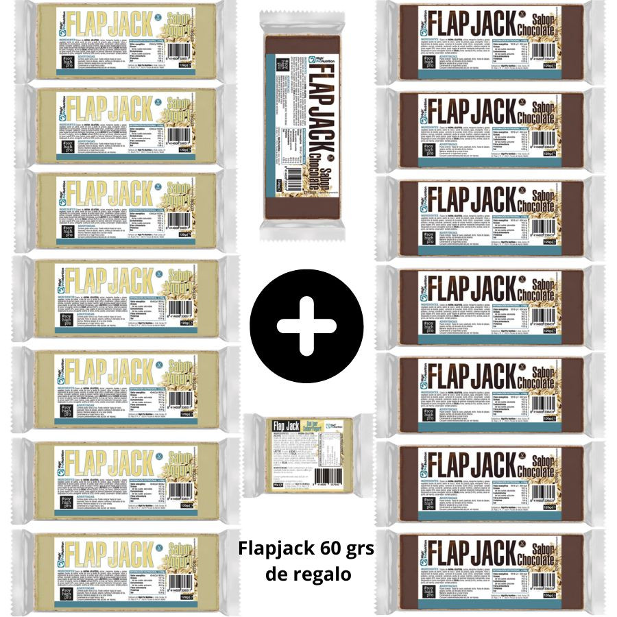 Pack 15 Flapjack 120 g High Pro + 1 barrita 60 g gratis envío incluido