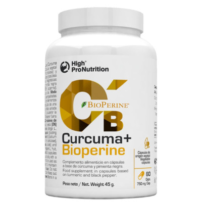 Cúrcuma con Bioperine High Pro Nutrition cápsulas curcumina 95%
