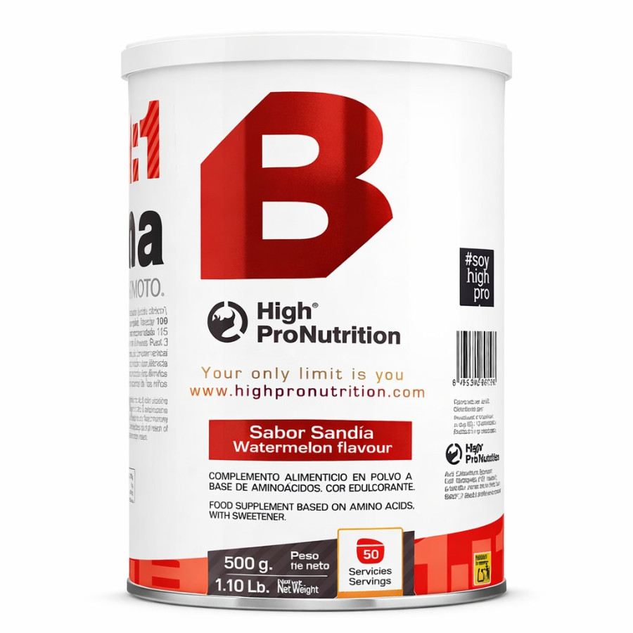 bcaa 4 1 1 glutamina sandia high pro nutrition 500g aminoacidos