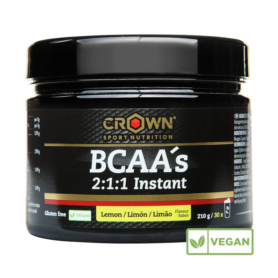 BCAA 2:1:1 Instant Crown Nutrition 210 g sabor limón