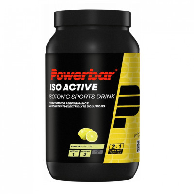 bebida isotónica powerbar isoactive limon 1320g ciclismo