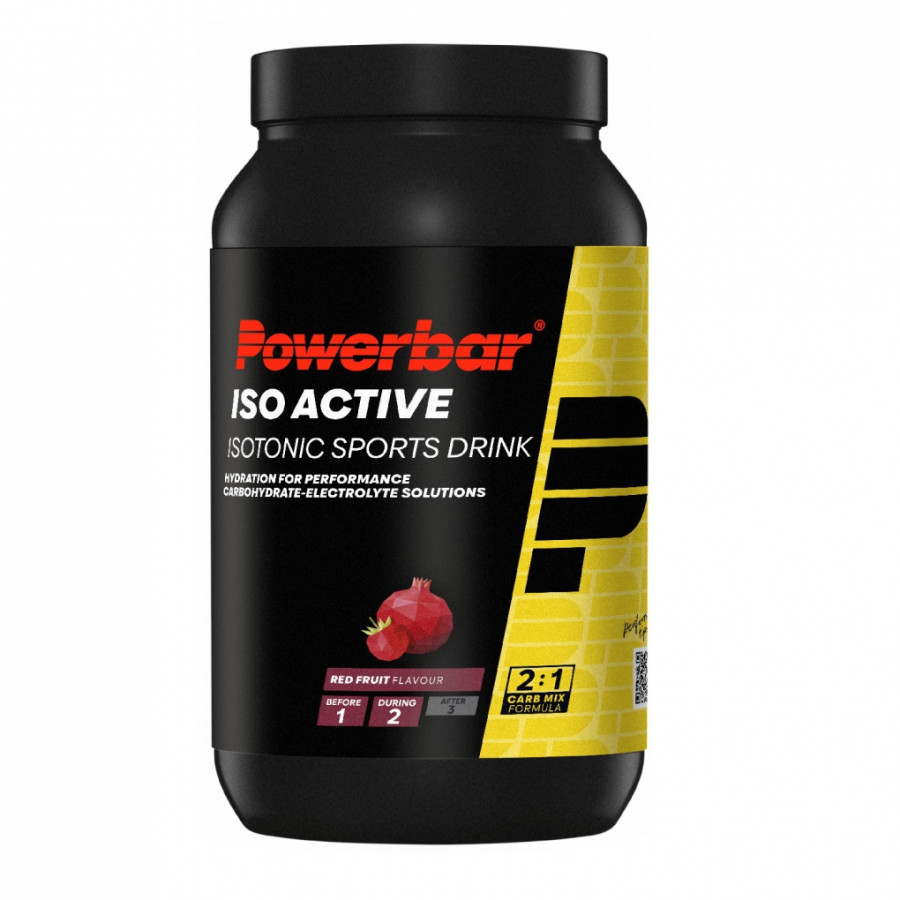 bebida isotónica powerbar isoactive Frutos Rojos 1320g ciclismo