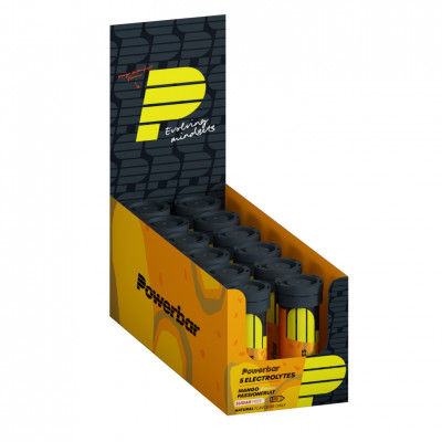 Powerbar electrolytes mango passionfruit tubo 10 tabletas hidratacion sin calorias