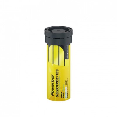 PowerBar 5 Electrolytes Limón Tonic Cafeína 12 Tabletas – bebida isotónica sin azúcar