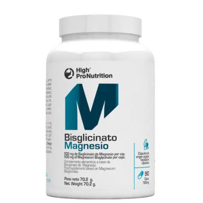 bisglicinato de magnesio high pro nutrition capsulas 100 mg