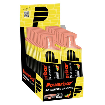 gel energetico powerbar powergel original fresa banana 24 unids
