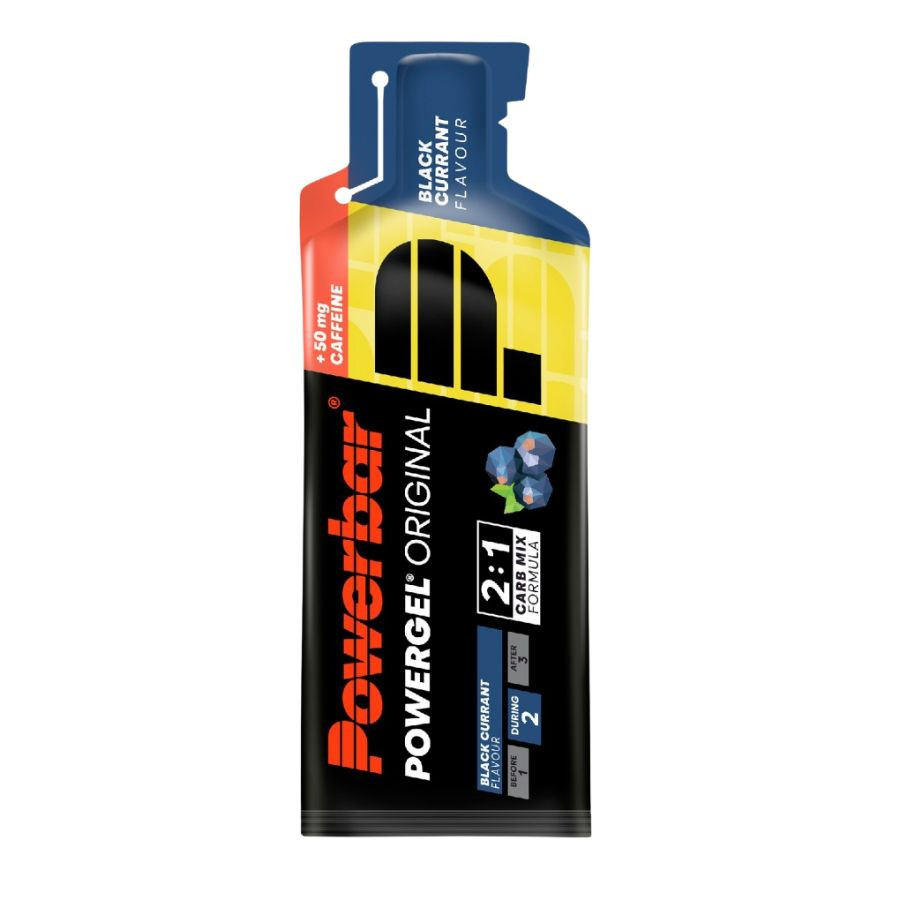 PowerGel PowerBar 41g Grosella Negra con cafeína gel energético