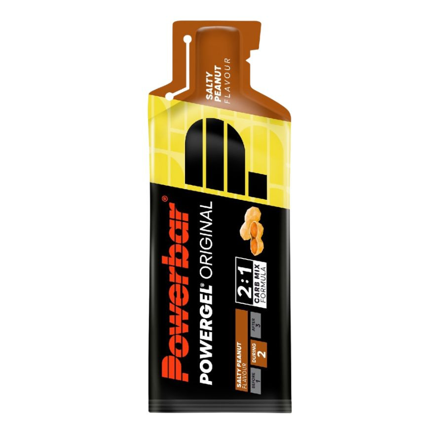 powergel original 41g powerbar cacahuete salado gel energetico