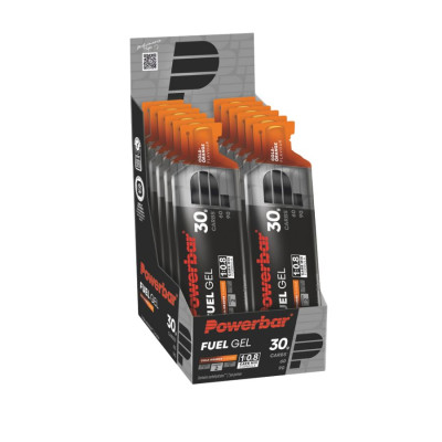 PowerBar Fuel 30 Gel Cola Orange 30g carbohidratos gel energético ciclismo 12 unidades