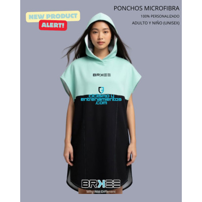 Poncho microfibra BRK23 personalizado para natación y triatlón