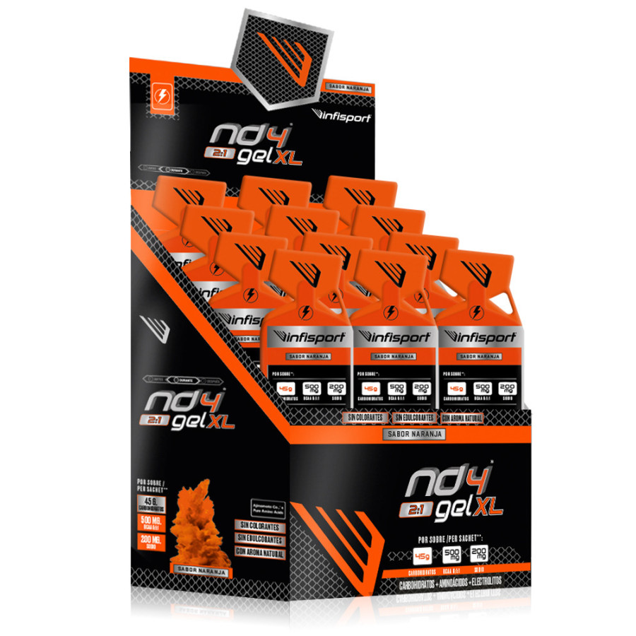 ND4 GEL XL 70g Naranja 2:1 Cafeína 150mg (Unidad)
