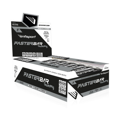 FASTER BAR GUMMY Sabor neutro 60g - 16 udes